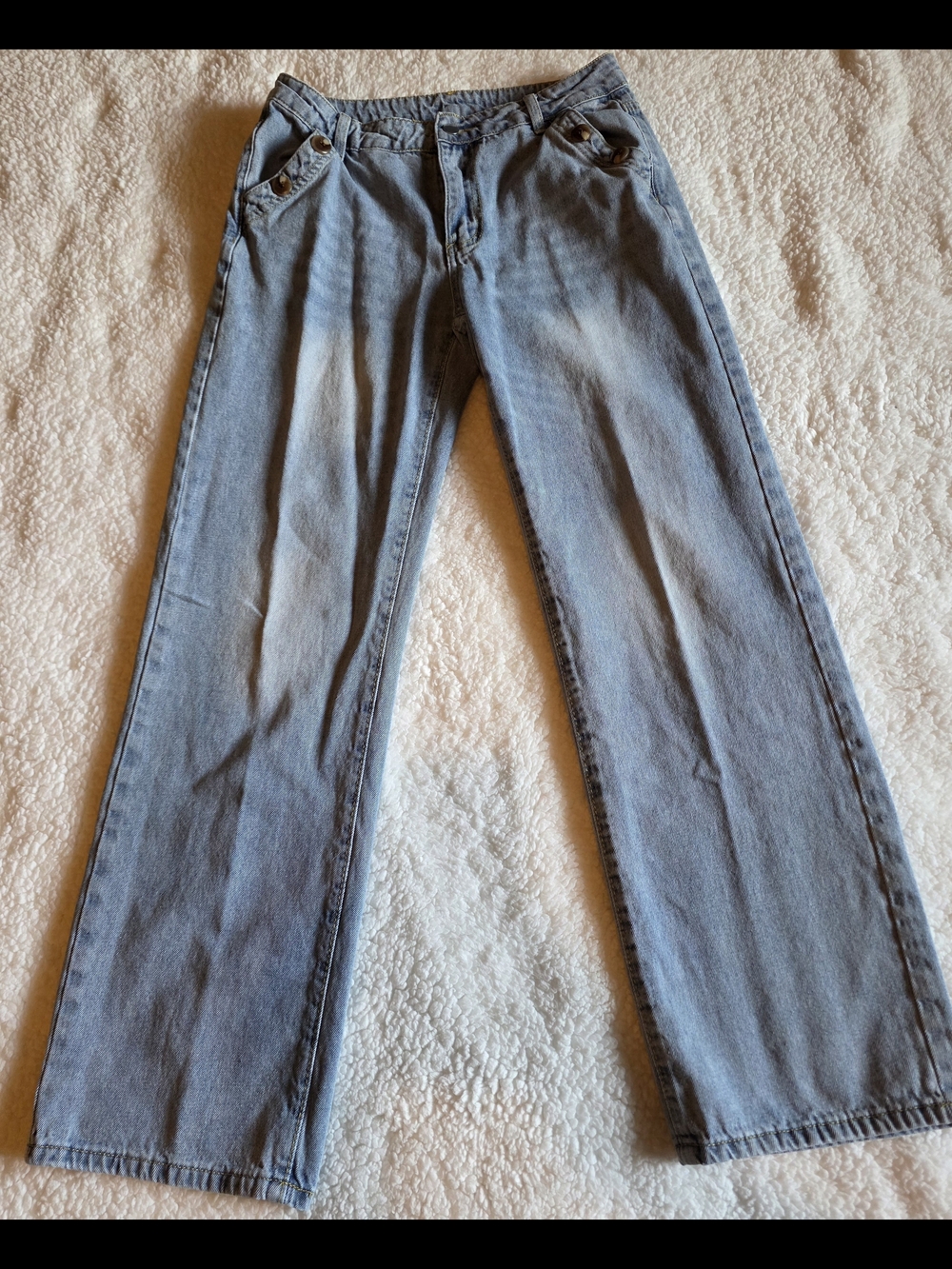 SHEIN Light Blue Straight-Leg Women's Jeans
